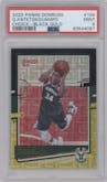 Giannis Antetokounmpo from the 2020-21 Panini Donruss set featuring a Choice Black Gold parallel graded by PSA and given an overall grade of 9.