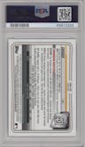 Owen Caissie from the 2020 Bowman Draft set featuring a Refractor parallel graded by PSA and given an overall grade of 9.