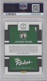 Jayson Tatum from the 2017-18 Panini Donruss Optic set graded by PSA and given an overall grade of 10.