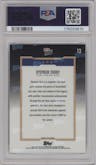 Stephen Curry from the 2024-25 Topps Now set graded by PSA and given an overall grade of 10.