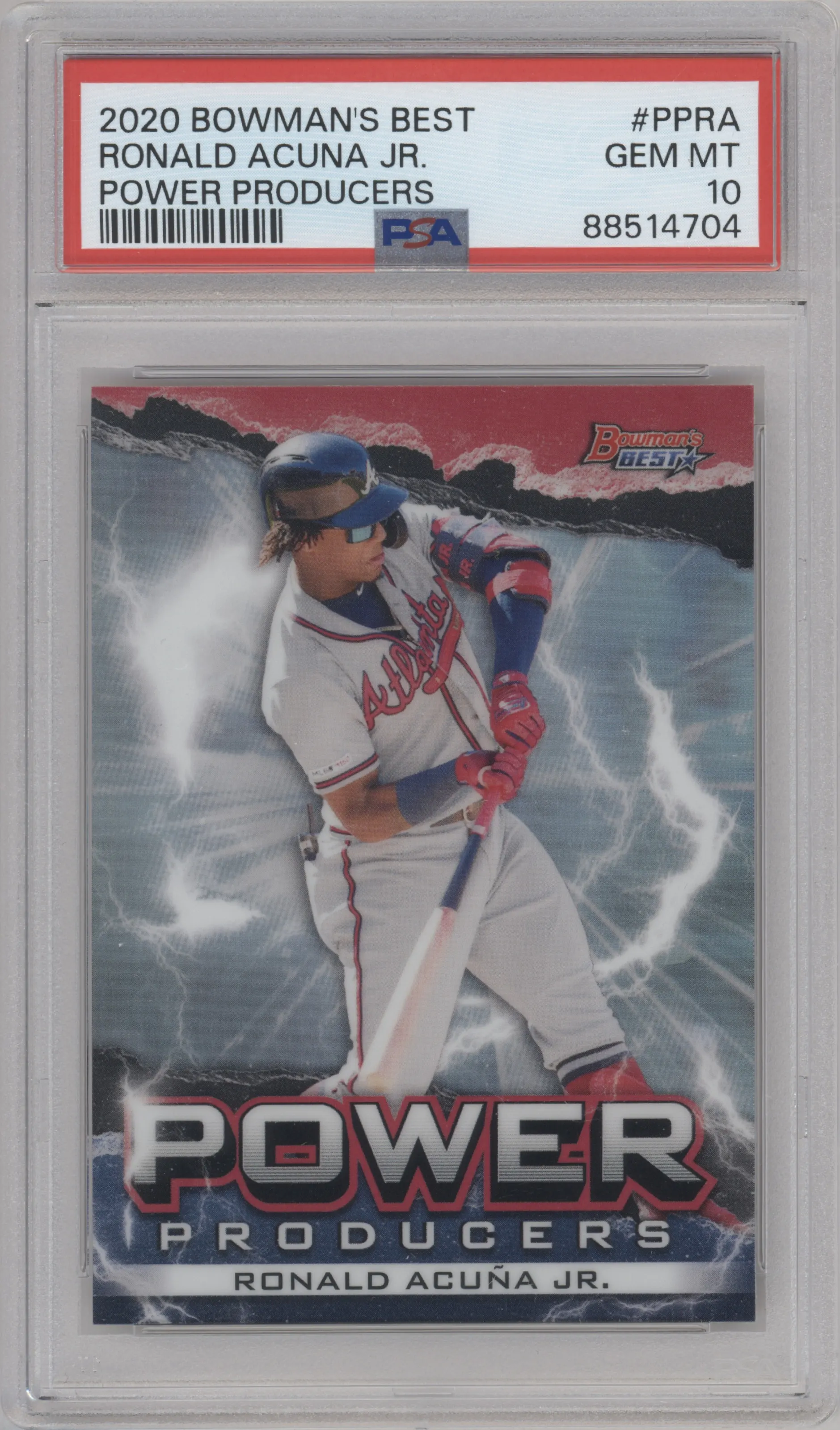 2020 Bowman’s Best Power Producers Ronald Acuna Jr. #PP-RA PSA 10