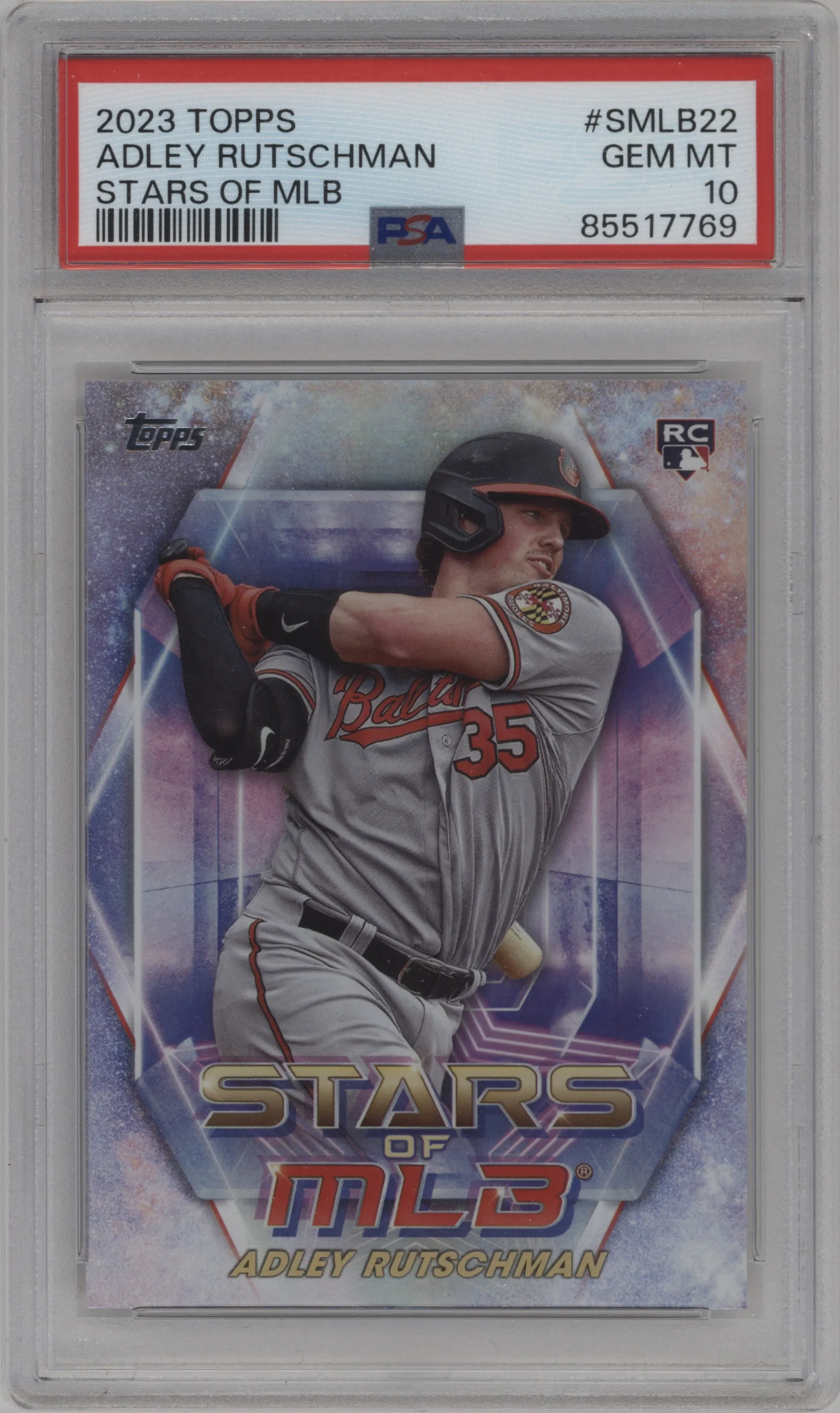 2023 Topps Stars of MLB Adley Rutschman PSA 10