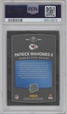 Patrick Mahomes II from the 2017 Panini Donruss Optic set graded by PSA and given an overall grade of 10.