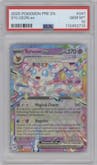 Sylveon ex from the 2025 Pokemon SV set graded by PSA and given an overall grade of 10.