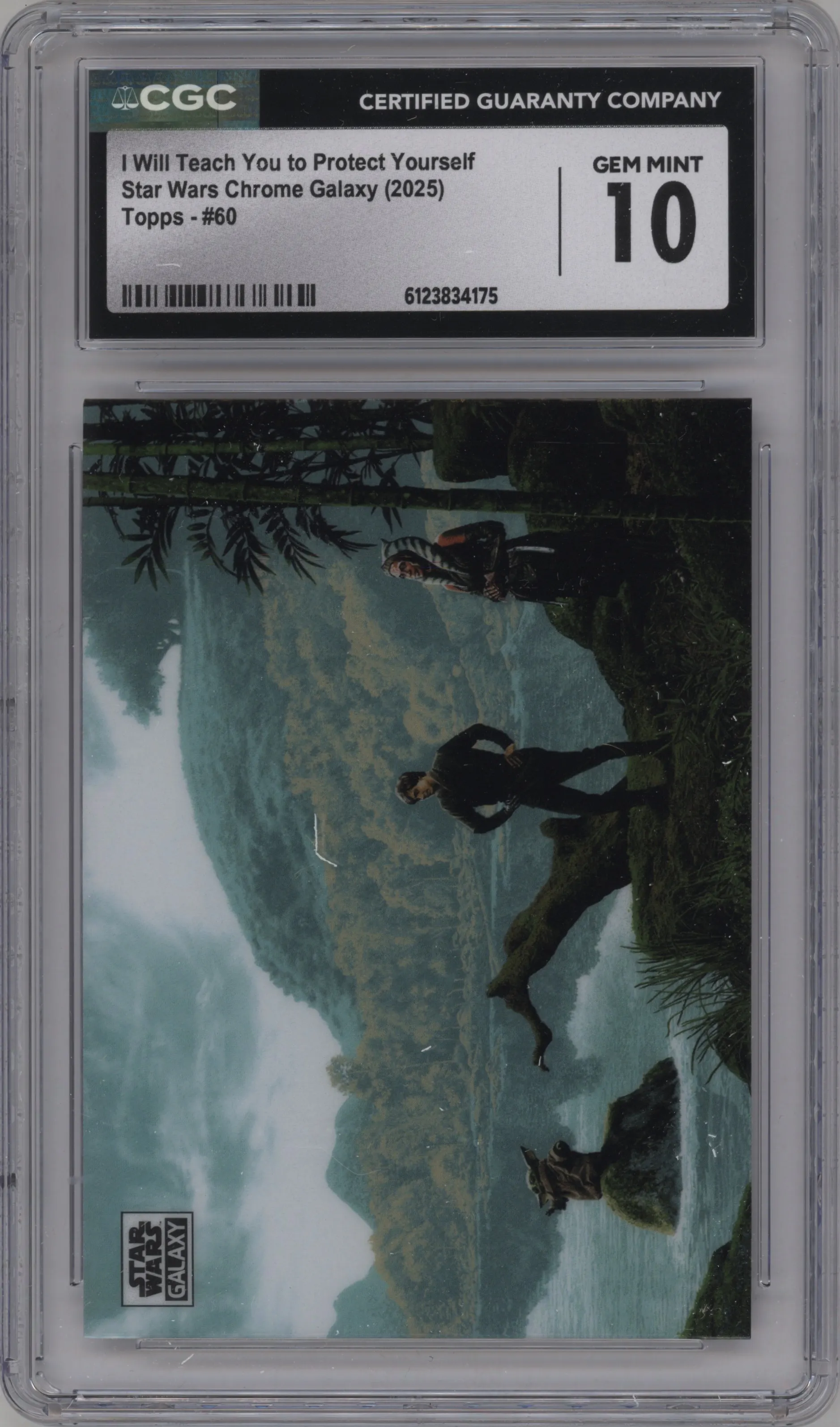 2025 Topps Chrome Star Wars Galaxy I Will Teach You To Protect Yourself #60 CGC 10