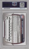 Wyatt Langford from the 2023 Bowman Draft set graded by PSA and given an overall grade of 10.