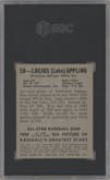 Lucius Appling from the 1948-49 Leaf set graded by SGC and given an overall grade of 3.