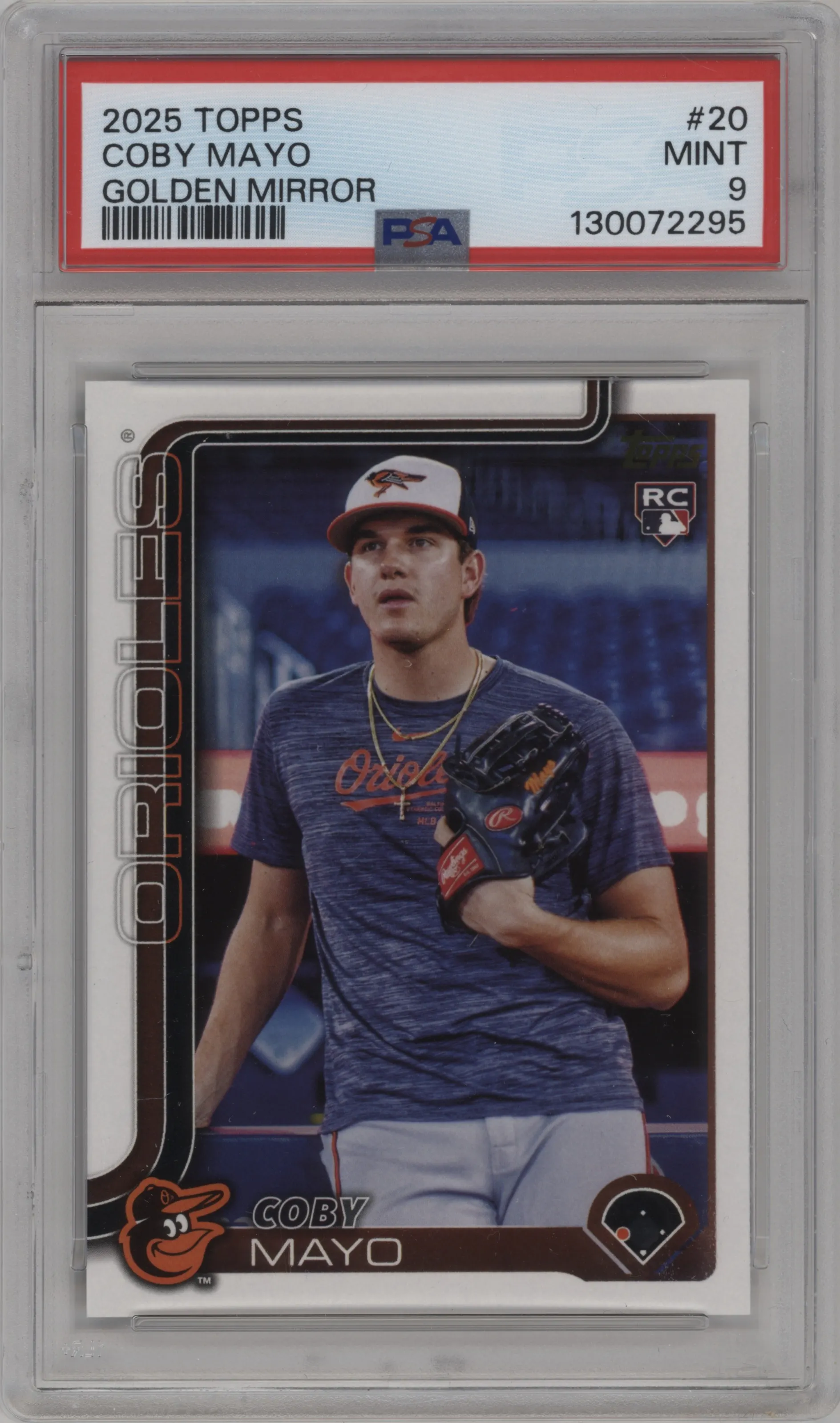 2025 Topps GM Image Var. Coby Mayo PSA 9