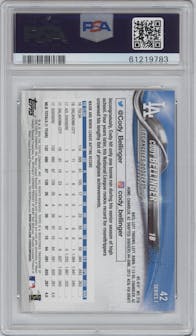 Cody Bellinger from the 2018 Topps Series 1 set graded by PSA and given an overall grade of 10.