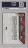 Jayden Daniels from the 2024 Topps Now set graded by PSA and given an overall grade of 10.