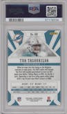 Tua Tagovailoa from the 2020 Panini Phoenix set featuring a Fire Burst parallel graded by PSA and given an overall grade of 10.