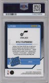 Kyle Filipowski from the 2024-25 Panini Donruss set featuring a Blue parallel graded by PSA and given an overall grade of 9.