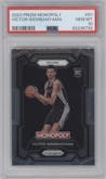 Victor Wembanyama from the 2023-24 Panini Prizm Monopoly set graded by PSA and given an overall grade of 10.