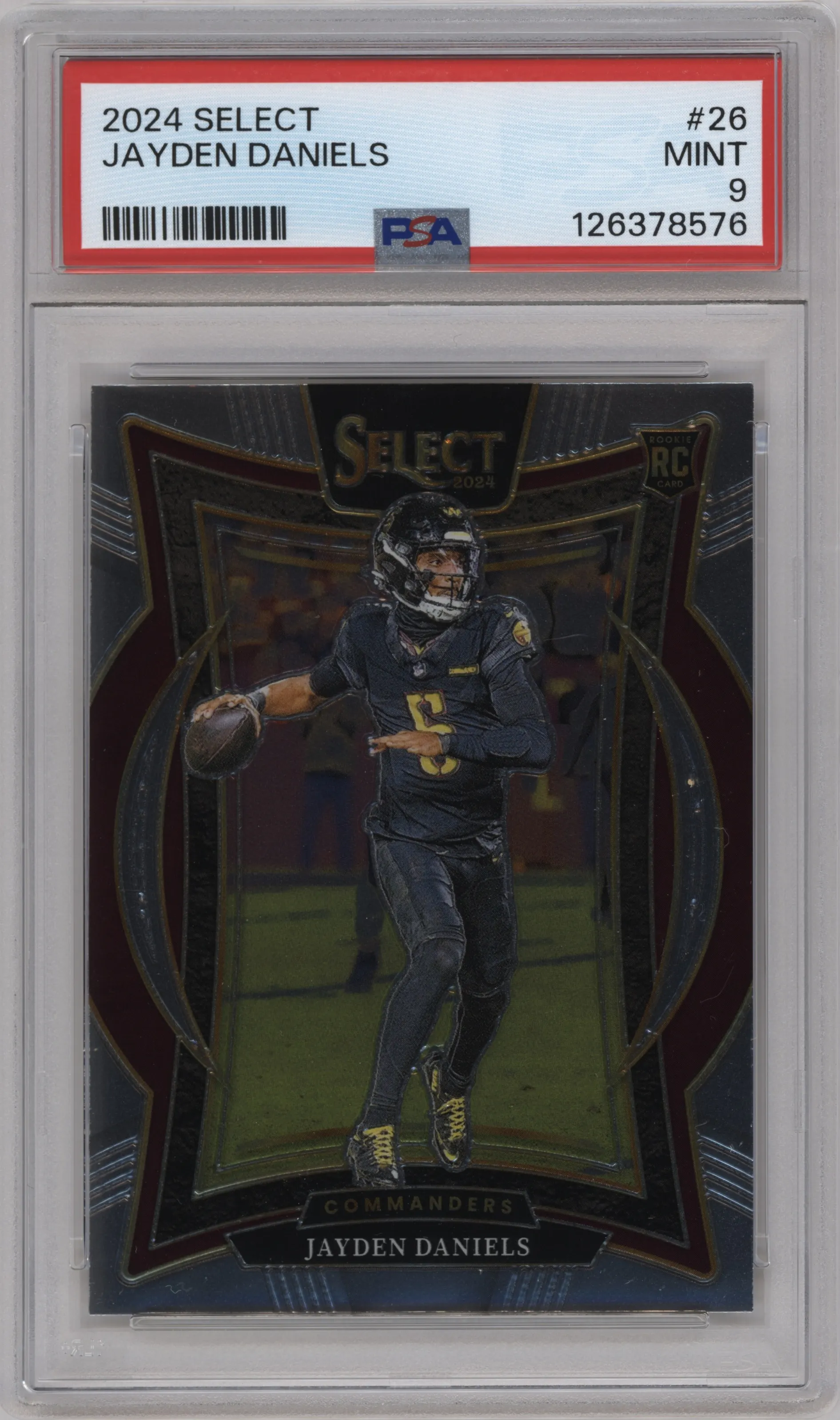 2024 Panini Select Jayden Daniels #26 PSA 9