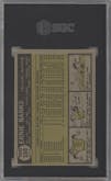 Ernie Banks from the 1961 Topps set graded by SGC and given an overall grade of 2.5.