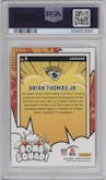 Brian Thomas Jr. from the 2024 Donruss set graded by PSA and given an overall grade of 10.