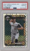 Paul Skenes from the 2024 Topps Chrome Update set featuring a X-Fractor parallel graded by PSA and given an overall grade of 10.