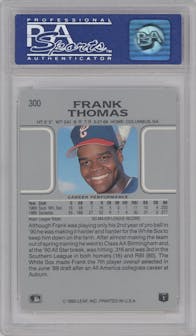 Frank Thomas from the 1990 Leaf set graded by PSA and given an overall grade of 10.