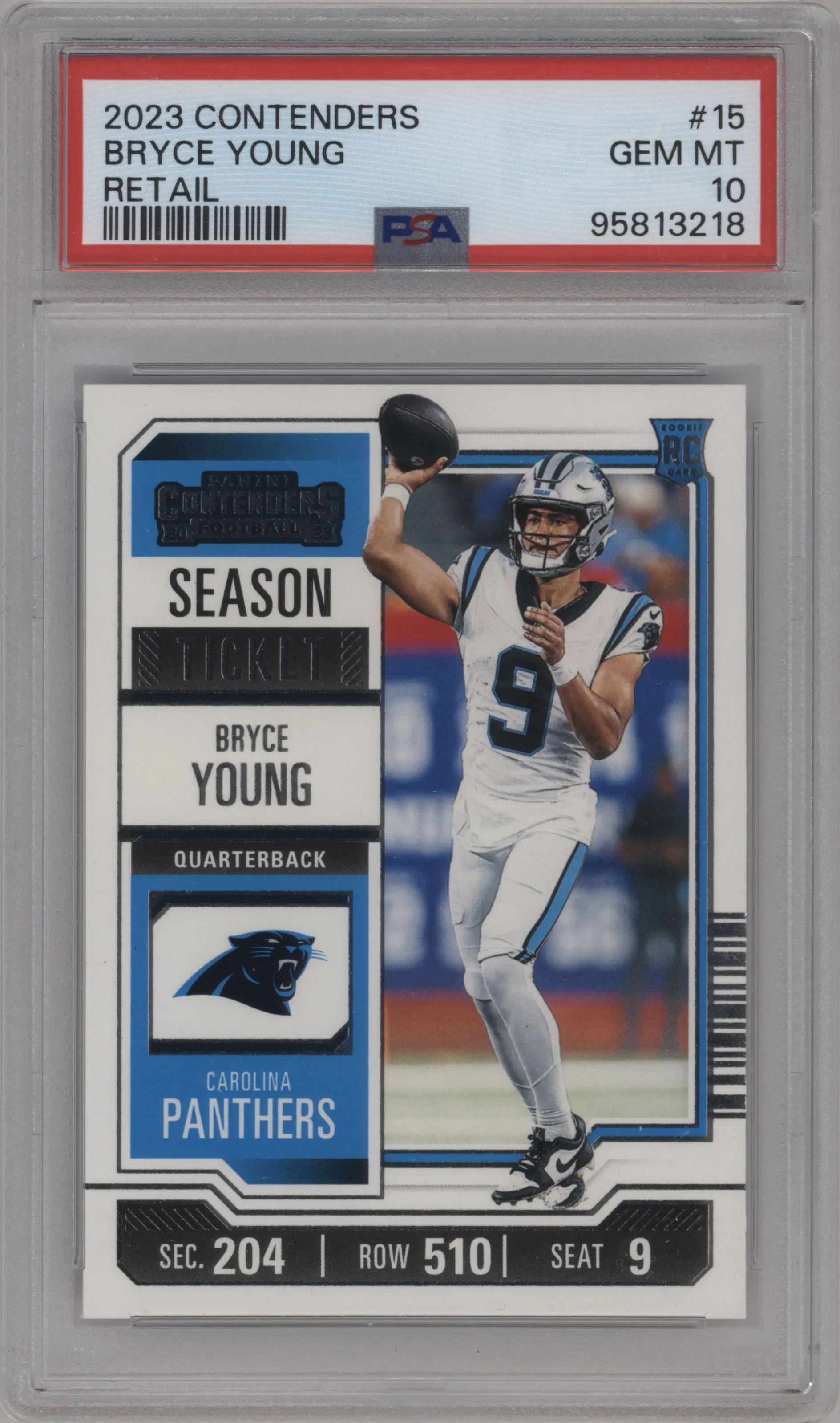 2023 Panini Contenders Bryce Young Retail PSA 10