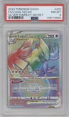 Lugia VSTAR from the 2022 Pokemon SWSH set graded by PSA and given an overall grade of 8.