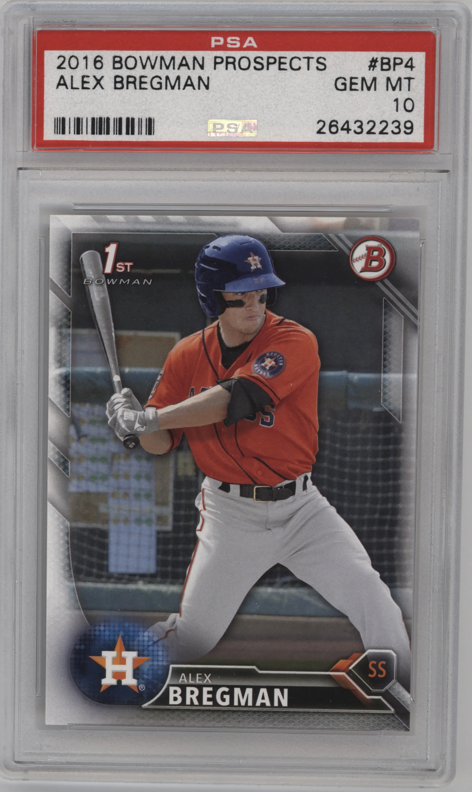 2016 Bowman Prospect Alex Bregman PSA 10