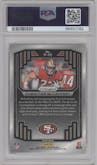 Christian McCaffrey from the 2023 Panini Prizm set graded by PSA and given an overall grade of 10.