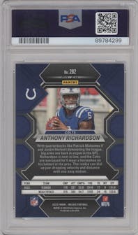 Anthony Richardson from the 2023 Panini Mosaic set graded by PSA and given an overall grade of 10.