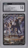 Umbreon V from the 2022 Pokemon SWSH set graded by CSG and given an overall grade of 10.