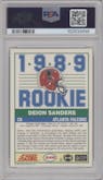 Deion Sanders from the 1989 Score set graded by PSA and given an overall grade of 9.