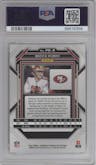 Brock Purdy from the 2022 Panini Chronicles set graded by PSA and given an overall grade of 9.
