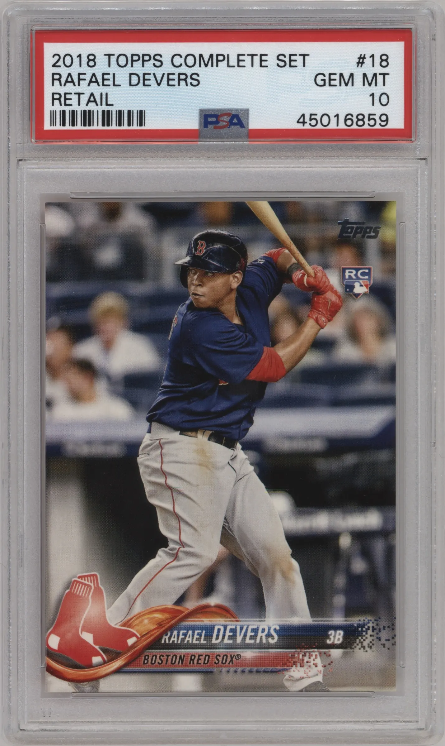 2018 Topps Complete Set Variation Rafael Devers PSA 10