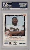 Warren Sapp from the 1995 Score set graded by PSA and given an overall grade of 10.