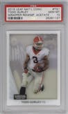 Todd Gurley from the 2015 Leaf National Sports Collectors Convention Wrapper Redemption Acetate set graded by PSA and given an overall grade of 10.