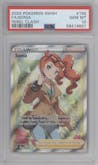 Sonia from the 2020 Pokemon SWSH set graded by PSA and given an overall grade of 10.