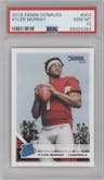 Kyler Murray from the 2019 Panini Donruss set graded by PSA and given an overall grade of 10.