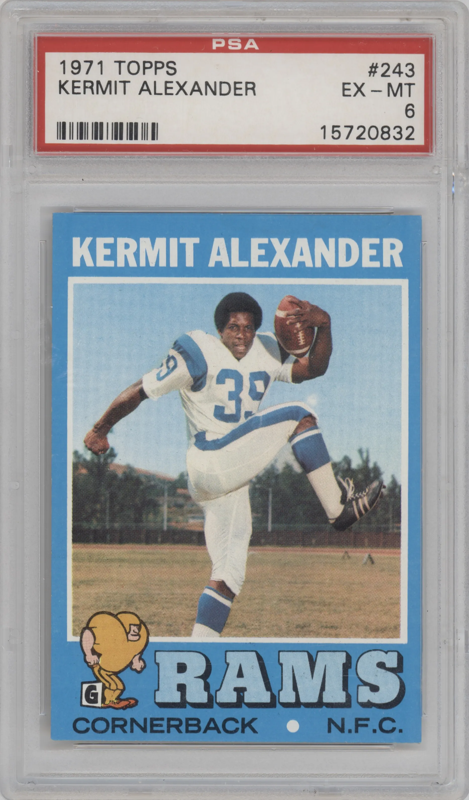 1971 Topps Kermit Alexander #243 PSA 6