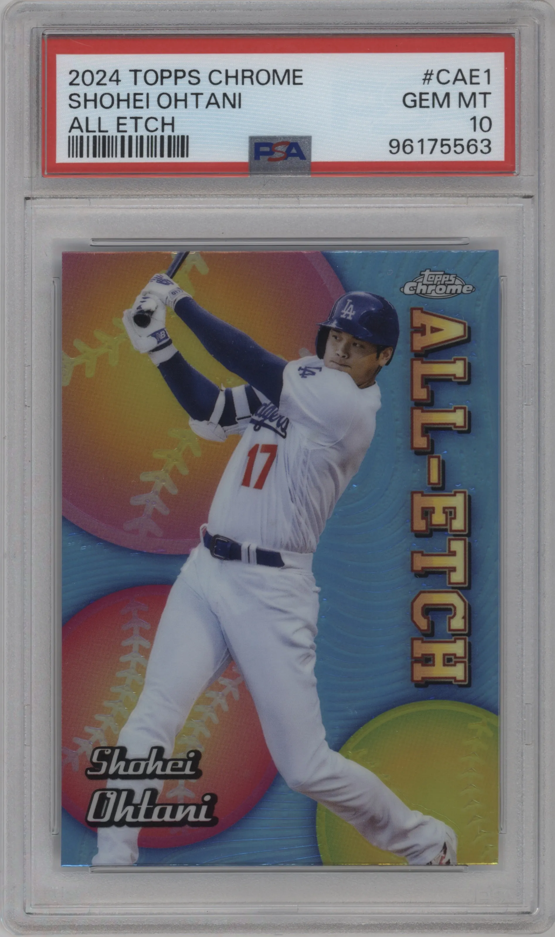 2024 Topps Chrome All Etch Shohei Ohtani PSA 10