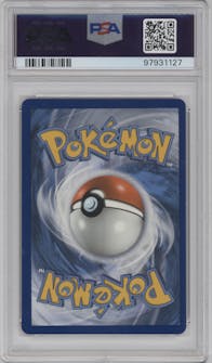 Mewtwo EX from the 2015 Pokemon XY set graded by PSA and given an overall grade of 9.