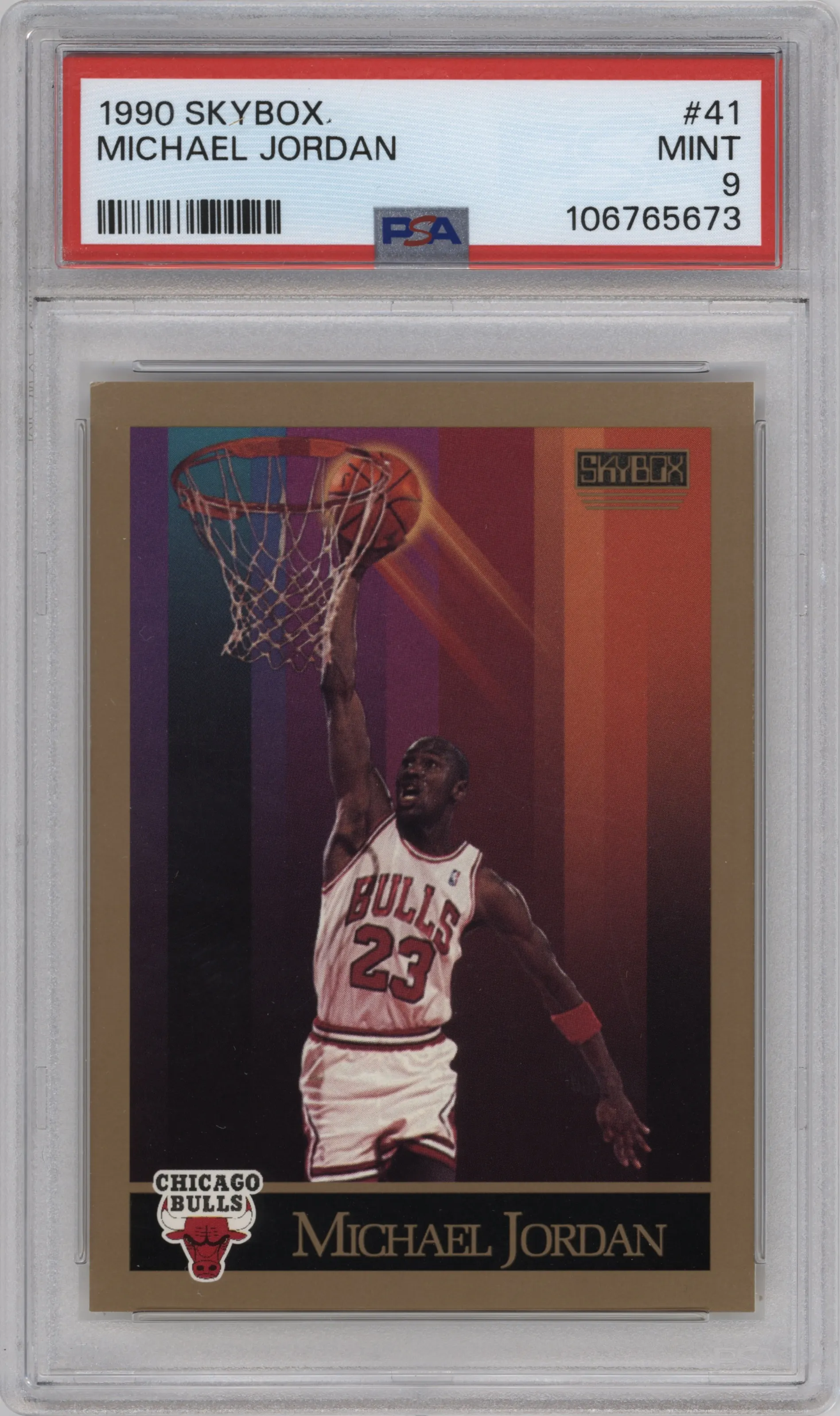 1990 SkyBox Michael Jordan #41 PSA 9