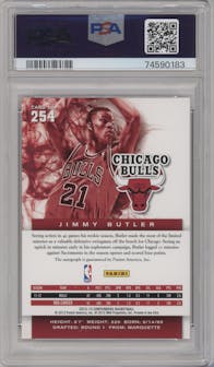 Jimmy Butler from the 2012-13 Panini Contenders set graded by PSA and given an overall grade of 10.