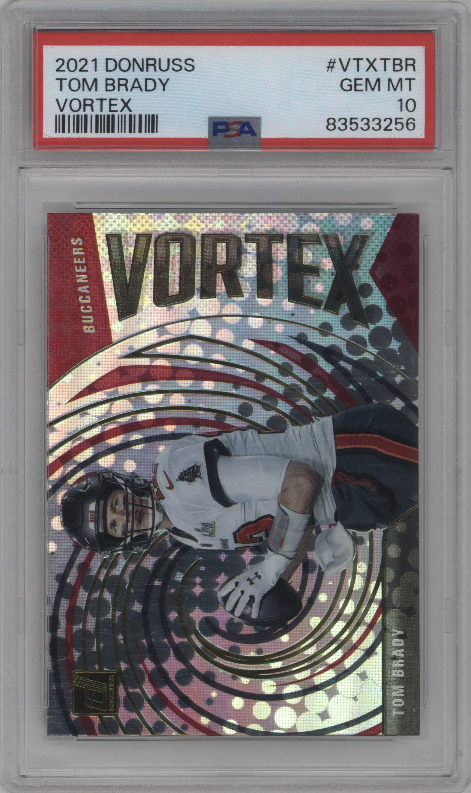 2021 Panini Donruss Vortex Tom Brady #VTX-TBR PSA 10