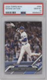 Shohei Ohtani  from the 2024 Topps Now set graded by PSA and given an overall grade of 10.