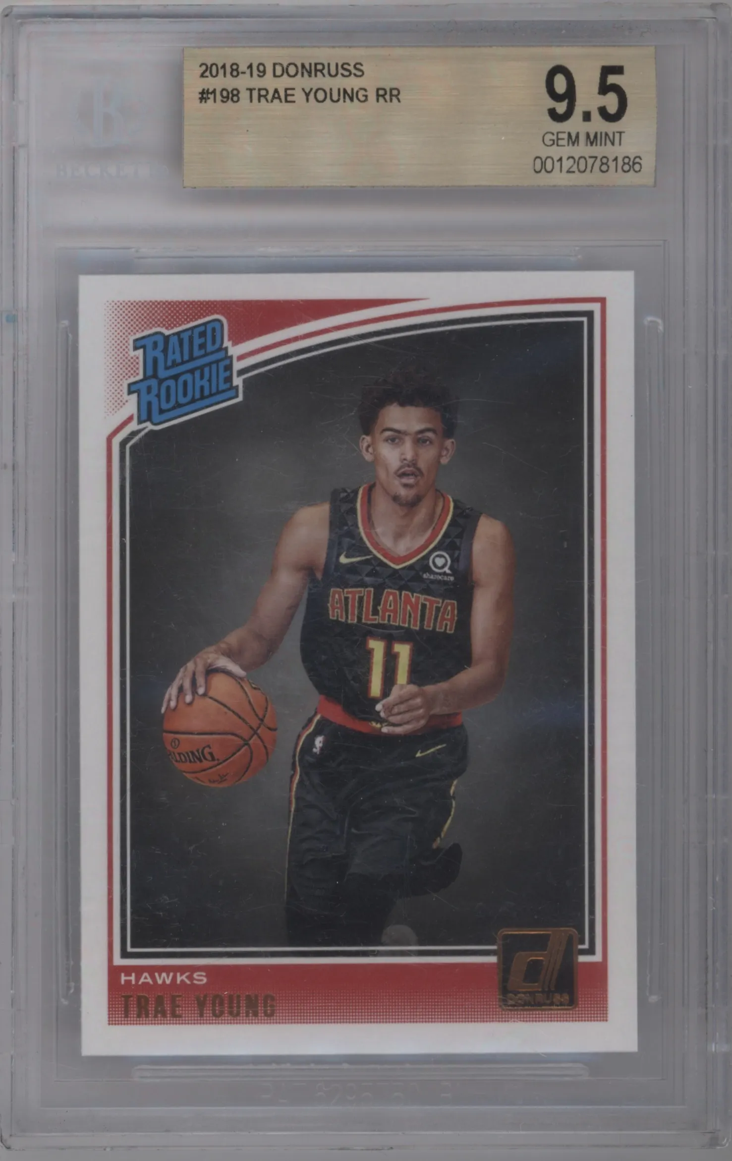 2018 Panini Donruss Rated Rookie Trae Young BGS 9.5