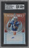 Anthony Richardson from the 2024 Panini Donruss Elite set graded by SGC and given an overall grade of 10.