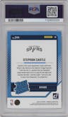 Stephon Castle from the 2024-25 Panini Donruss set graded by PSA and given an overall grade of 10.
