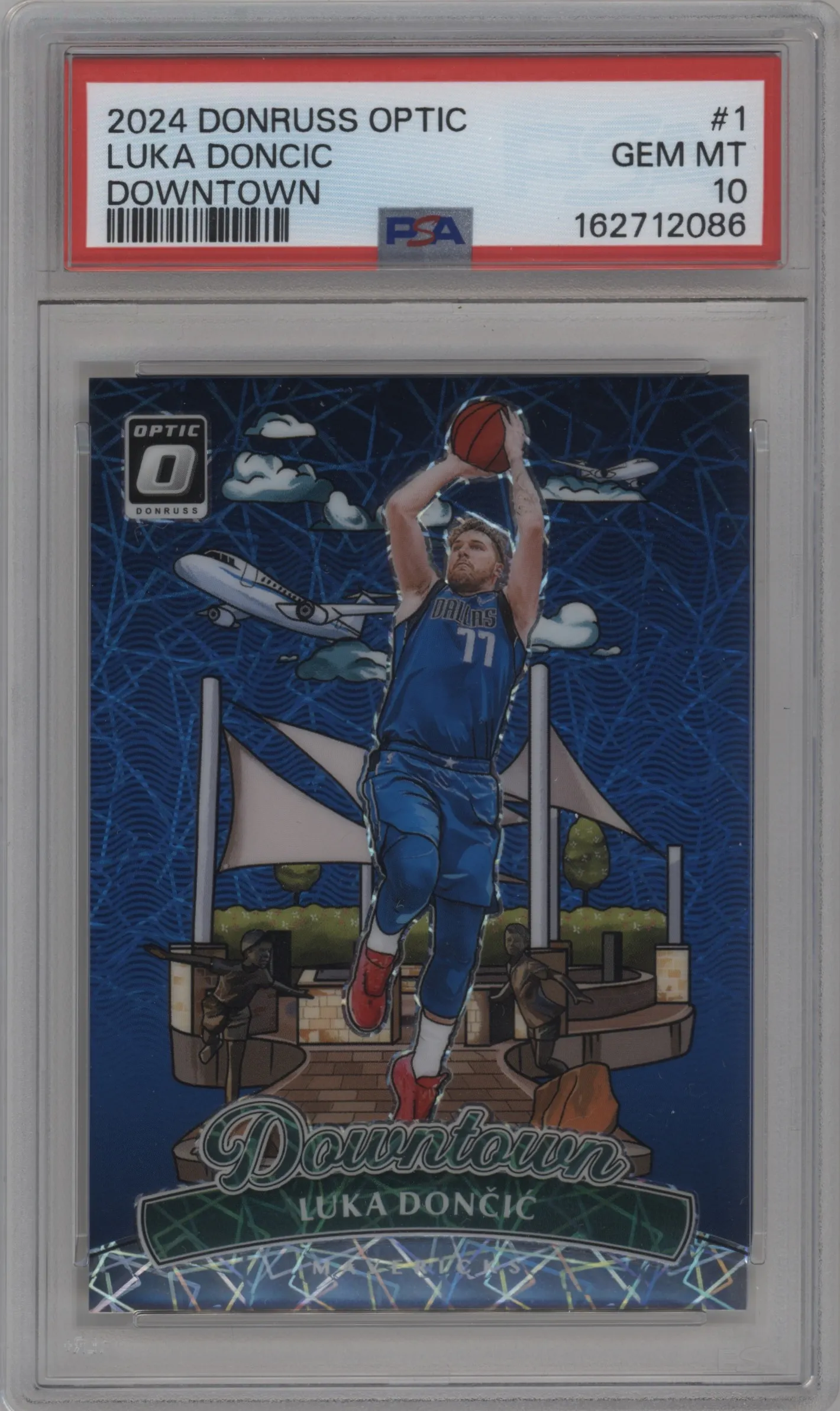 2024 Donruss Optic Downtown Luka Doncic #1 PSA 10