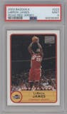 LeBron James from the 2003-04 Topps Bazooka set graded by PSA and given an overall grade of 9.