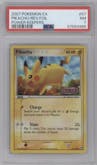 Pikachu from the 2007 Pokemon EX set graded by PSA and given an overall grade of 7.
