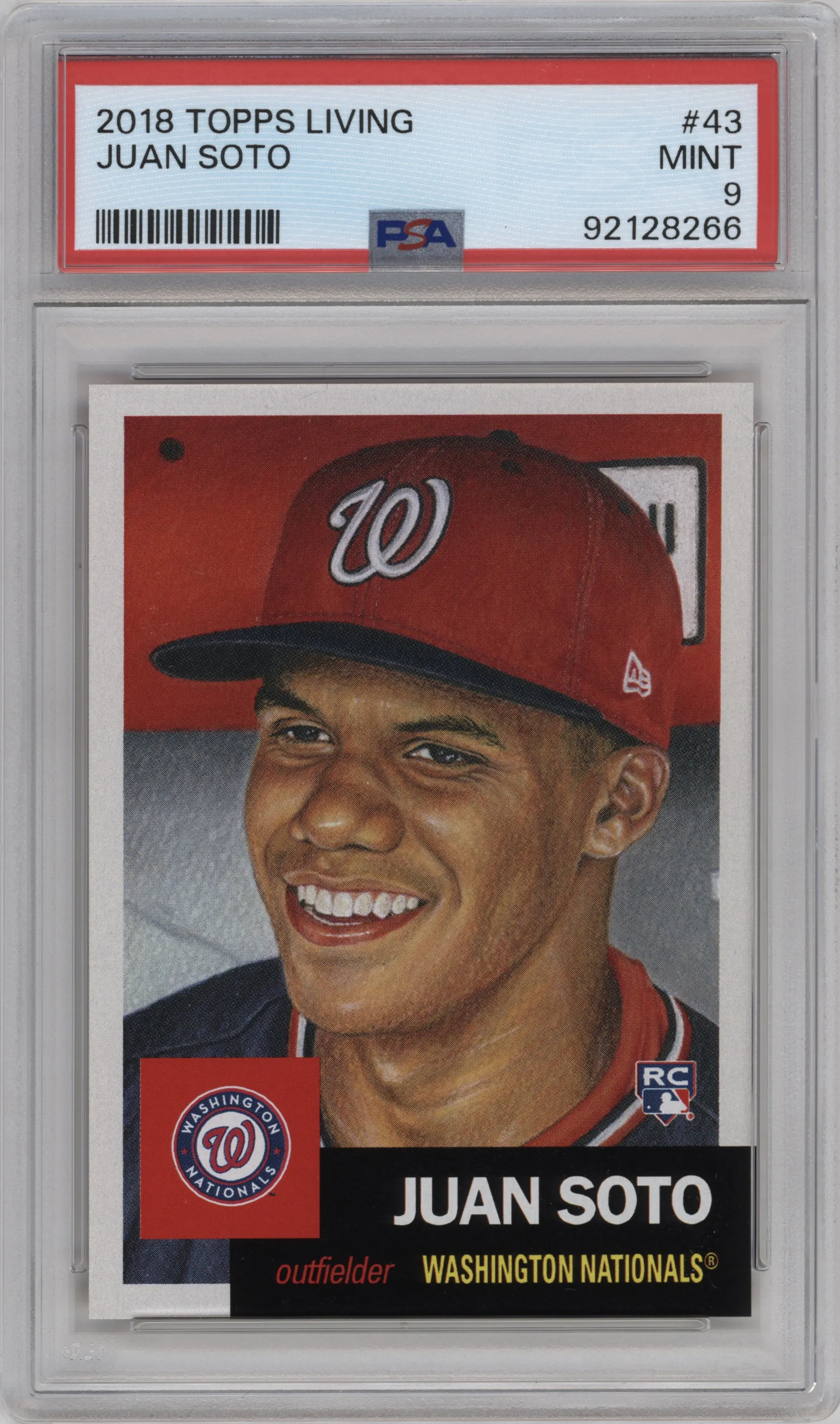 2021 Ultimate Topps Living Set 2018 Juan Soto #43 PSA 9