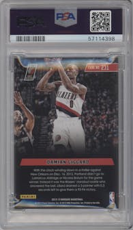 Damian Lillard from the 2012-13 Panini Marquee  set graded by PSA and given an overall grade of 9.